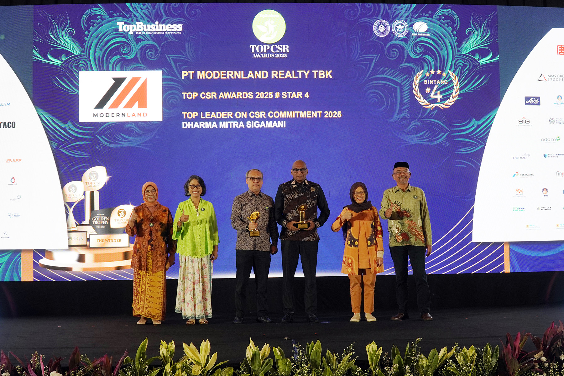 Modernland Realty Raih Penghargaan TOP CSR Awards 2025, Dharma Mitra Dinobatkan sebagai Pemimpin Visioner dalam Implementasi CSR